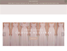 Tablet Screenshot of cocktailboutique.com